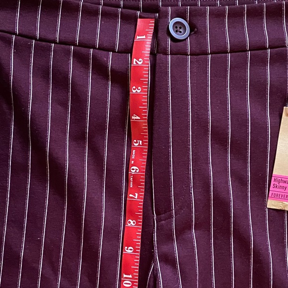 NWT Forever 21 Stripped Dressy Pants - Picture 9 of 10